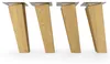 4x sossai Holzfüße eckig - schräge Ausführung 15cm Eiche Produktbild-Vorschau 3