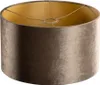 Samtlampenschirm Braun mit Goldener Innenseite 35 35 20 Produktbild-Vorschau 5