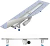 Aquabad SDS Pro Duschrinne 70cm mit Blende: Regen, Ablauf Produktbild-Vorschau 4