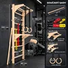 MAMOI Nástěnné žebřiny fitness s hrazdou, Ringo, bradly Náhled obrázku produktu 2