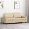 vidaXL 2-Sitzer-Sofa Creme 140 cm Stoff Produktbild-Vorschau 2