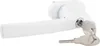 A white window handle with a key is shown against a white background. Anteprima dell’immagine prodotto