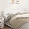 vidaXL Kopfteil mit Ohren Weiß 183x16x78/88 cm Kunstleder Produktbild-Vorschau 2