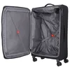 An open black suitcase with its interior visible. Produktbild-Vorschau