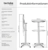 Hliníkový bistro stolek Ø60 cm skládací s nastavitelnou Náhled obrázku produktu 19