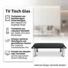 Mucola TV-Aufsatz Glas Fernseherhöhung Glasaufsatz TV-Rack  Produktbild-Vorschau 2