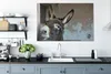 OneMillionCanvasses® - Leinwandbilder - 140x90 cm, Esel, Produktbild-Vorschau 4