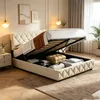 STILVORA Boxspringbett Polsterbett 140 x 200 cm Produktbild-Vorschau 1