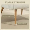 HOMCOM Sessel gepolsterter Loungesessel mit Armlehnen, Produktbild-Vorschau 5