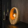 Hoyz-Kollektion – Tischlampe Arch Wood 1L – Massives Produktbild-Vorschau 1