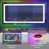 Specchio da bagno Vrygle 140x70 cm con Bluetooth, LED RGB, Anteprima dell’immagine prodotto 12