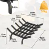 TANYEAR Kaminrost aus Hochkohlenstoffstahl, schwarz, 41 × Produktbild-Vorschau 7