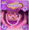 Prinzessin Krone Diadem mit Perlen Kette rosa Pretty Produktbild-Vorschau 1