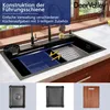 DeerValley Schwarzgrau Edelstahl Küchenspüle mit Produktbild-Vorschau 9