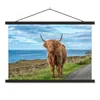 MuchoWow® Textilposter Schottischer Highlander - Wasser - Produktbild-Vorschau 1