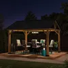 Sunjoy Zedernholz Gazebo / Pavillon 3x4 TÖDI - 336cm x Produktbild-Vorschau 3