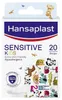 Hansaplast Kids Sensitive, Rechteckig, Mehrfarbig, 20 Produktbild-Vorschau 1