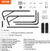 An image showing the components and instructions for a VEVOR bathtub lift. Voir les images du produit