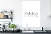 MuchoWow® Poster Skyline "Lissabon" vor weißem Hintergrund Produktbild-Vorschau 3