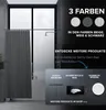 ovimar Magnetischer Duschvorhang Elgafossen grau waschbar Produktbild-Vorschau 7