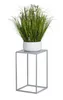 HowHomely | Stojan na květiny 40 cm - šedý - moderní design Náhled obrázku produktu 1