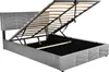 OKWISH Lit coffre 140x200 - Lit Double Capitonné avec Tête Voir les images du produit 9