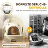 PawHut Katzentoilette Edelstahl mit abnehmbar Deckel Produktbild-Vorschau 5