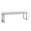 vidaXL Tablette d'extension pour table de travail 120 x 30 Voir les images du produit 6
