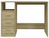 vidaXL Schreibtisch mit Schubladen Sonoma-Eiche 102x50x76 Produktbild-Vorschau 4