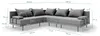 TRADA Gartensofa lounge set Bahama M Grau Gartenmöbel set Produktbild-Vorschau 7