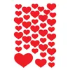 HERMA DECOR cuore adesivo rosso 3 fogli 9x16 cm Anteprima dell’immagine prodotto 3