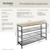 tectake® Schuhregal Portsmouth 100 x 30,5 x 72,5 cm Produktbild-Vorschau 5