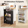 COSTWAY Nischenwagen 20cm breit, 4 Etagen Küchenwagen Produktbild-Vorschau 5
