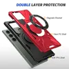 A disassembled view of a phone case, showing its multiple layers and features. Produktbild-Vorschau