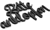 Schriftzug Bitte ANKLOPFEN in SCHWARZ - 25 cm Produktbild-Vorschau 2