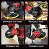 Meuleuse d'angle sans fil, 700 W, avec 2 batteries et Voir les images du produit 11