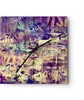 Wanduhr - Quadrat - Glasuhr - Graffiti modern - 40x40cm - Produktbild-Vorschau 1