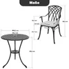 Avestar 3tlg Gussaluminium-Garten-Bistro-Set mit Kissen, Produktbild-Vorschau 3