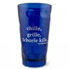 "Chille, Grille, Schorle kille..." Dubbebecher (Blau) aus Plastik - 0,5 Liter - Pfälzer Dubbeglas Produktbild-Vorschau