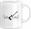 Gitarre Tasse Herzschlag Geschenk Gitarrist Instrument Produktbild-Vorschau 1