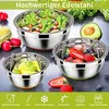 Homikit Rührschüssel Set, Edelstahl Schüssel Salatschüssel Produktbild-Vorschau 4