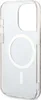 A clear, studio shot of a transparent phone case with a white magnetic ring visible on the back. Anteprima dell’immagine prodotto