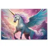 Leinwandbild Buntes Einhorn 100x70 Feeby Rosa bild für die Produktbild-Vorschau 3