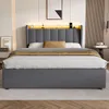 okwish Polsterbett 140×200 mit Steckdose,Nachtlicht und Produktbild-Vorschau 3