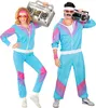 Proll 80 er Jahre Trainingsanzug - Jogginganzug - Blau - Produktbild-Vorschau 3