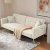 Schlafsofa 175x64cm  Samt Weiß mit Bettfunktion Tagesbett Produktbild-Vorschau 10