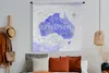 MuchoWow® Wandteppich Wandbehang Weltkarte - Australien - Produktbild-Vorschau 5