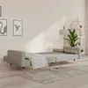 Schlafsofa 2-Sitzer mit 2 Kissen Hellgrau Samt Produktbild-Vorschau 3