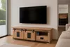 Lowboard Libro IV, Akazienholz massiv + naturfarben, Produktbild-Vorschau 1