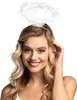 A woman wearing an angel halo. Produktbild-Vorschau